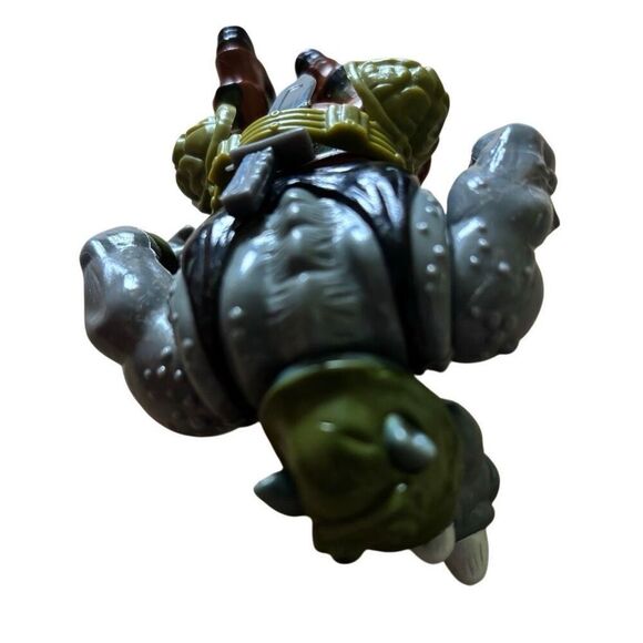 Teenage Mutant Ninja Turtles Rocksteady Hard Head 1988 Action Figure Complete - Picture 6 of 6